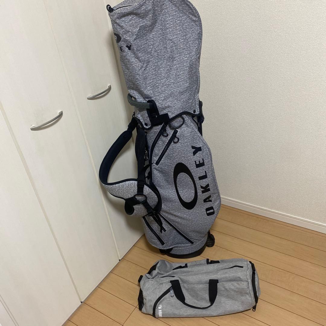 OAKLEY オークリー グレー キャディバッグ　美品　おまけ付き