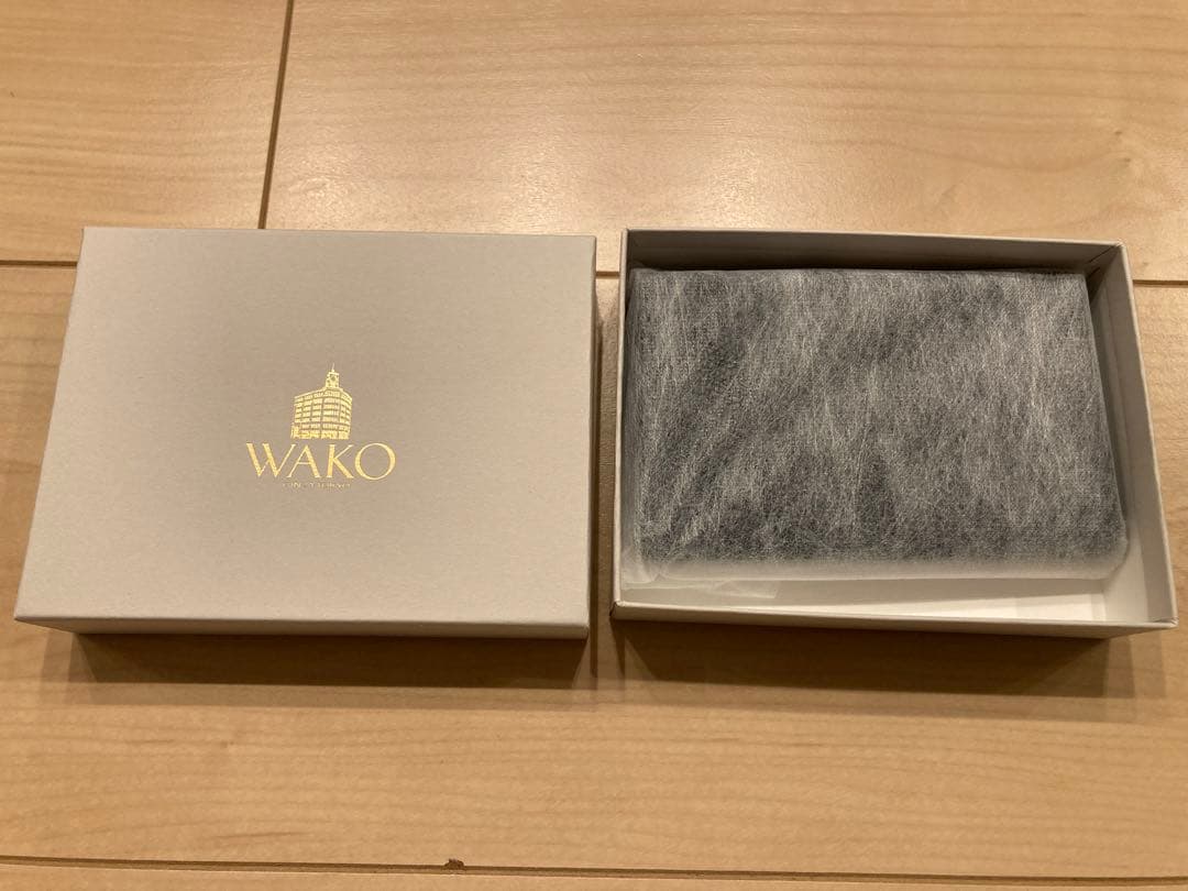 WAKO グリーン 名刺入れ 箱付き