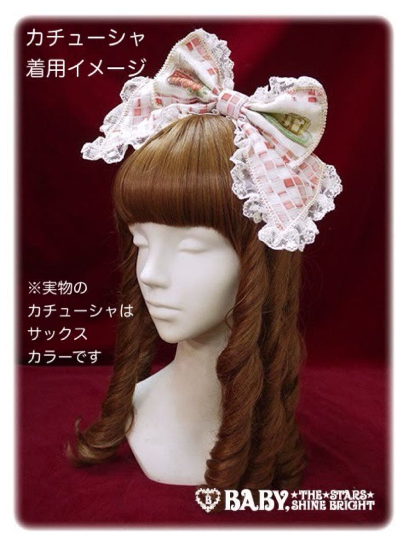 BABY 覚めない夢をみるためのRe・ci・pe柄 ワンピース カチューシャ