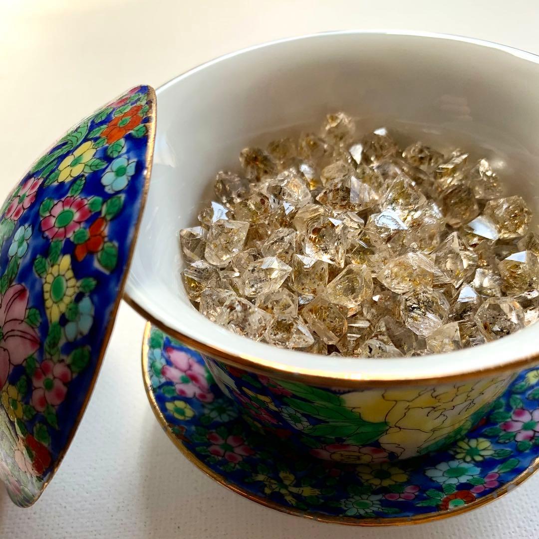 トップグレード蛍光水晶60ctセット/オイルインクオーツ/ペトロレアムクオーツ