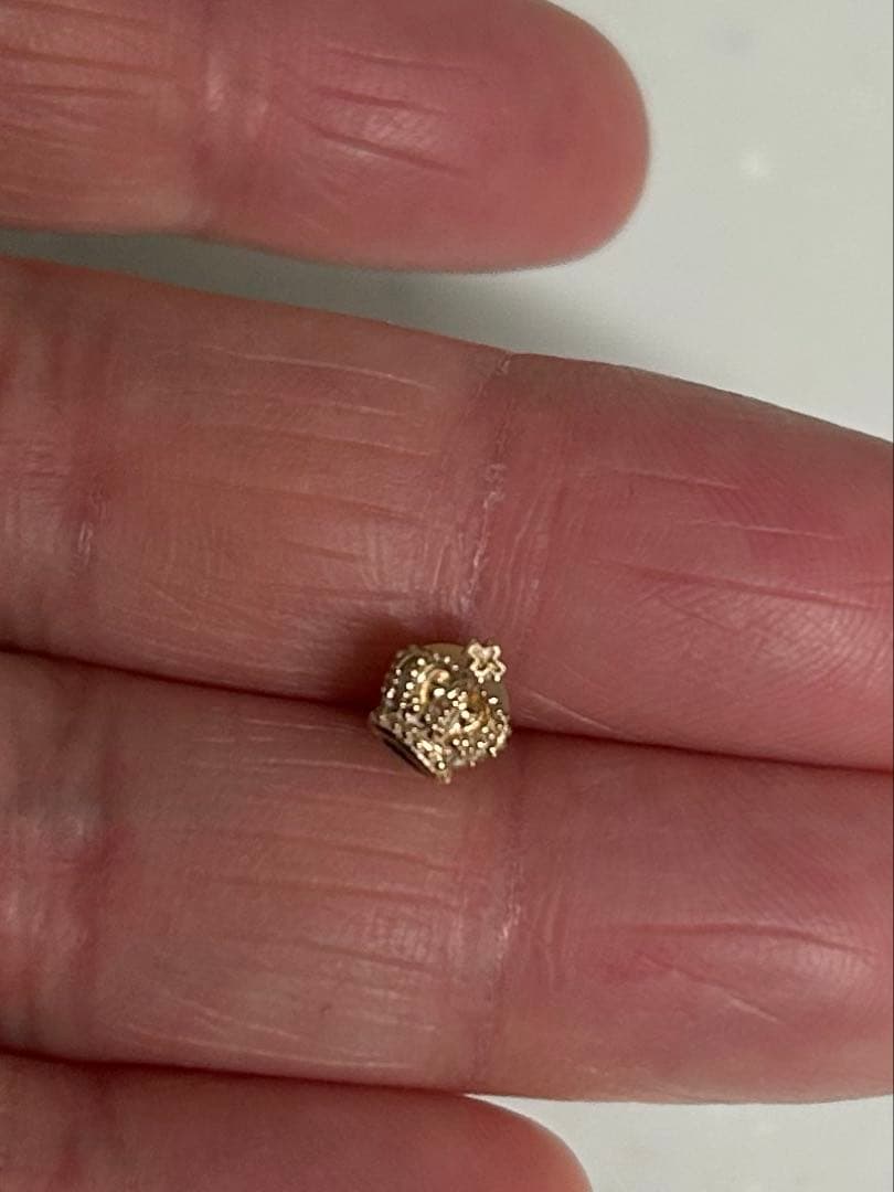 ジャスティンデイビス　王冠シングルピアス18金ピンクゴールド