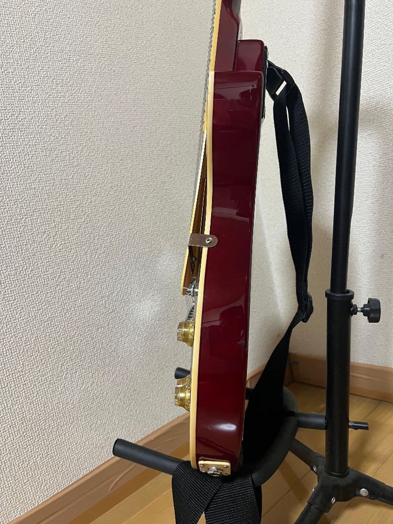 エレキギター レッド ハムバッカー レストパウルスタイル