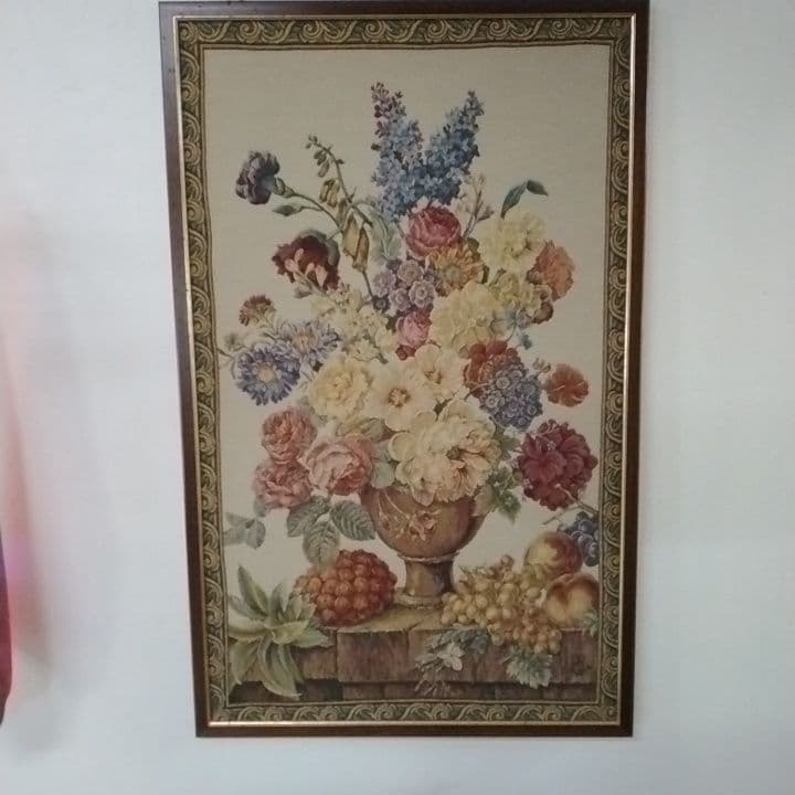 額装タペストリー　ゴブラン織り