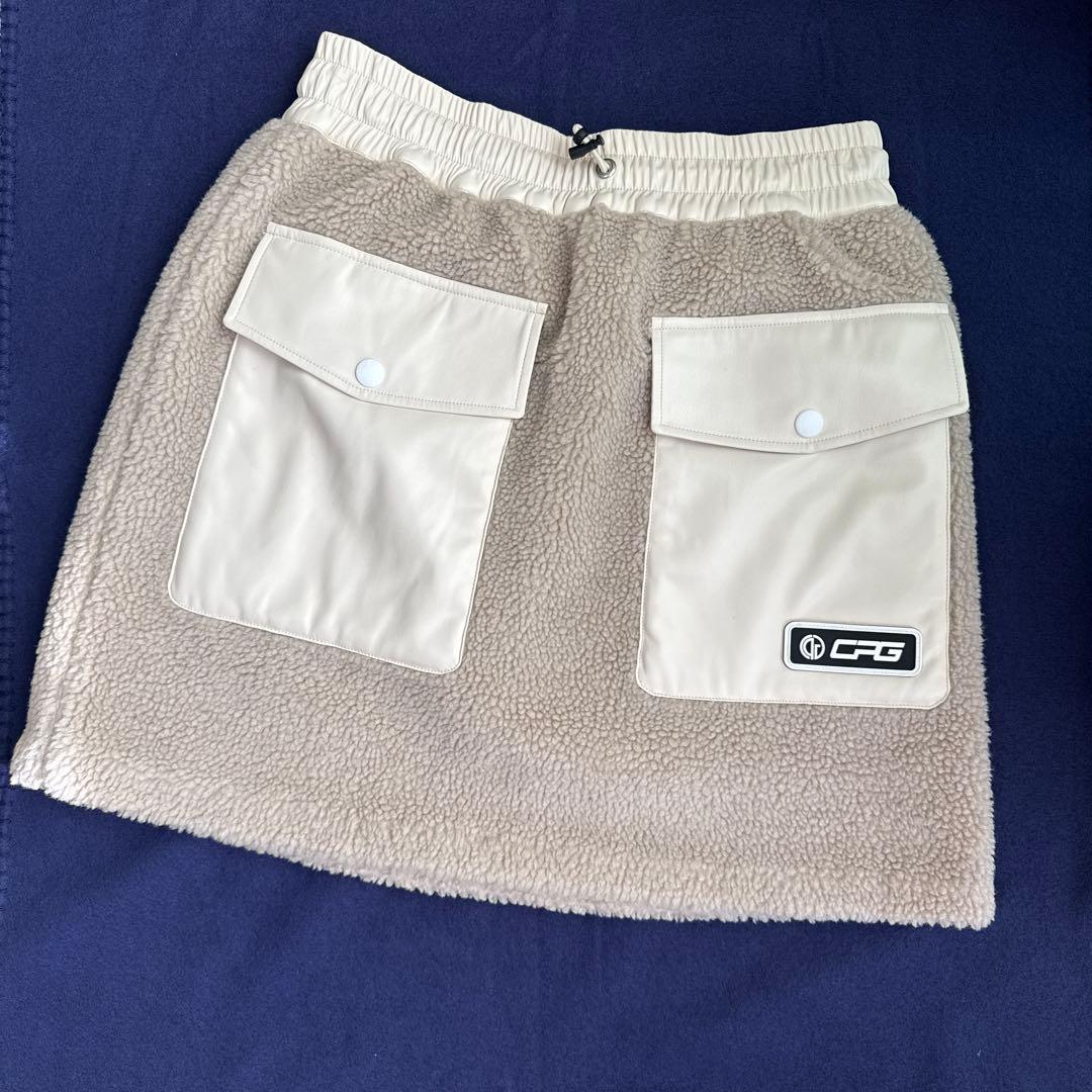 CPG GOLF シーピージーゴルフ 合皮切替ボアスカート 定価3.9万円
