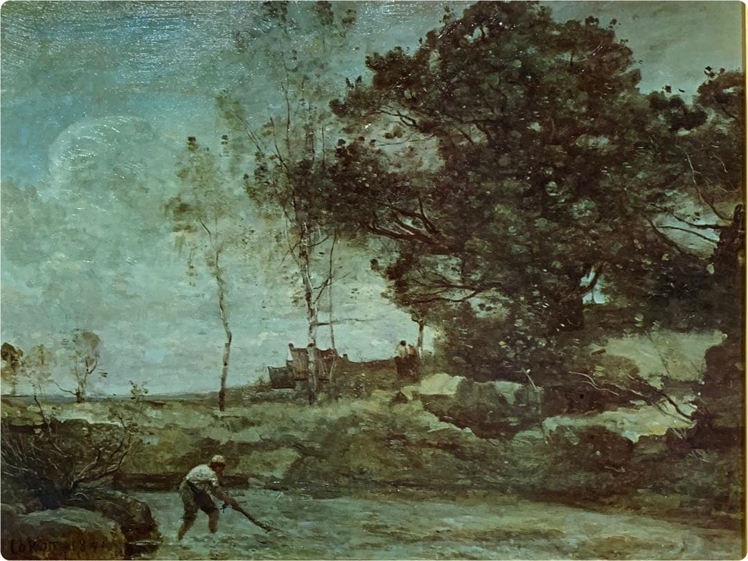 絵画　額装　世界の名画　　ジャン＝バティスト・カミーユ・コロー　F6美術工芸画