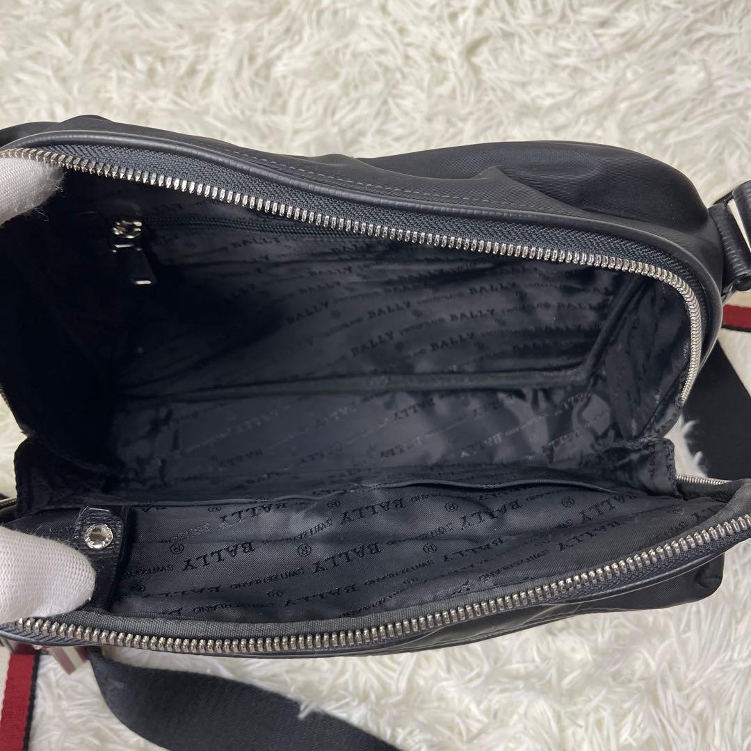 BALLY ショルダーバッグ トレインスポッティング ナイロン×レザー 黒