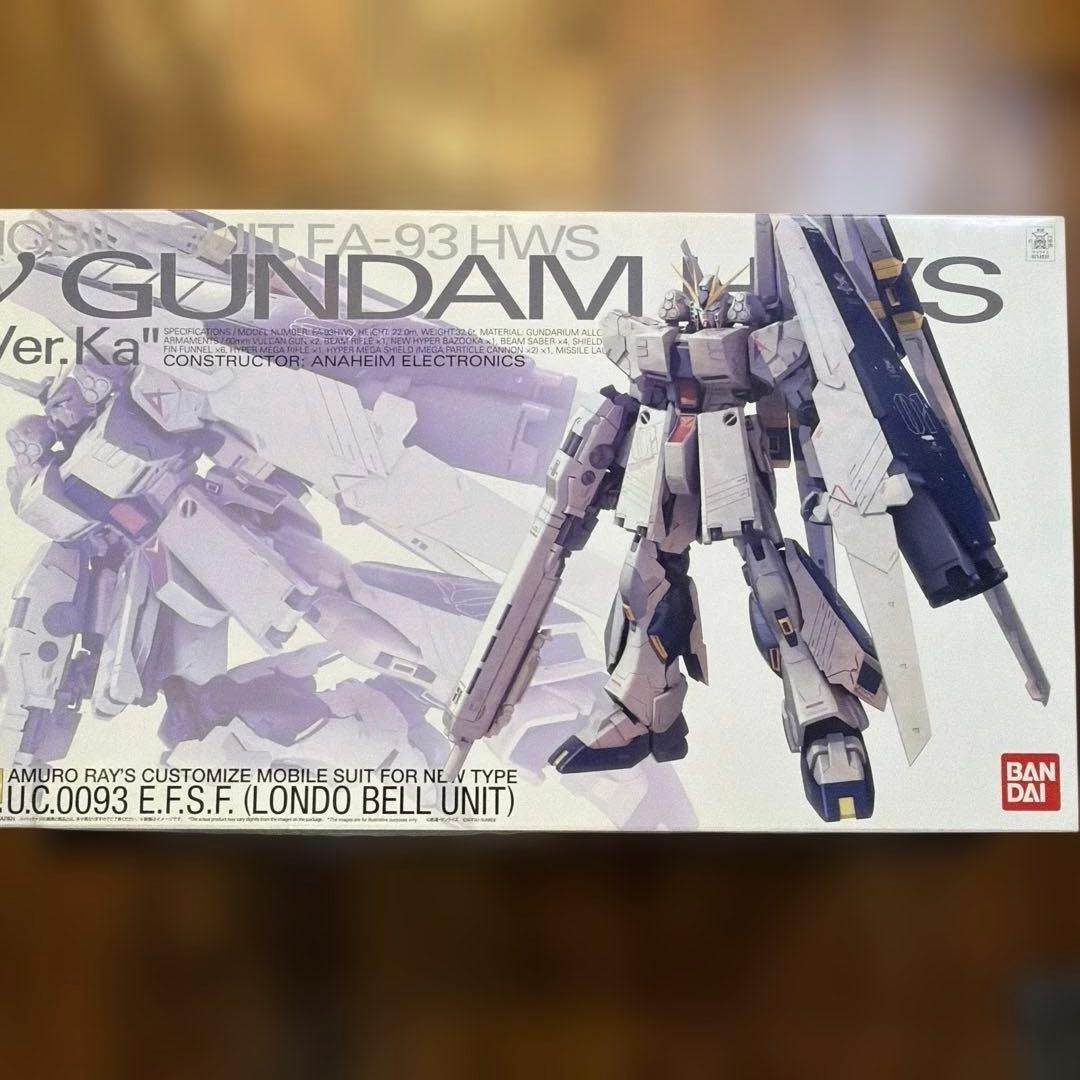 MG νガンダム HWS ver.Ka 未組み立て