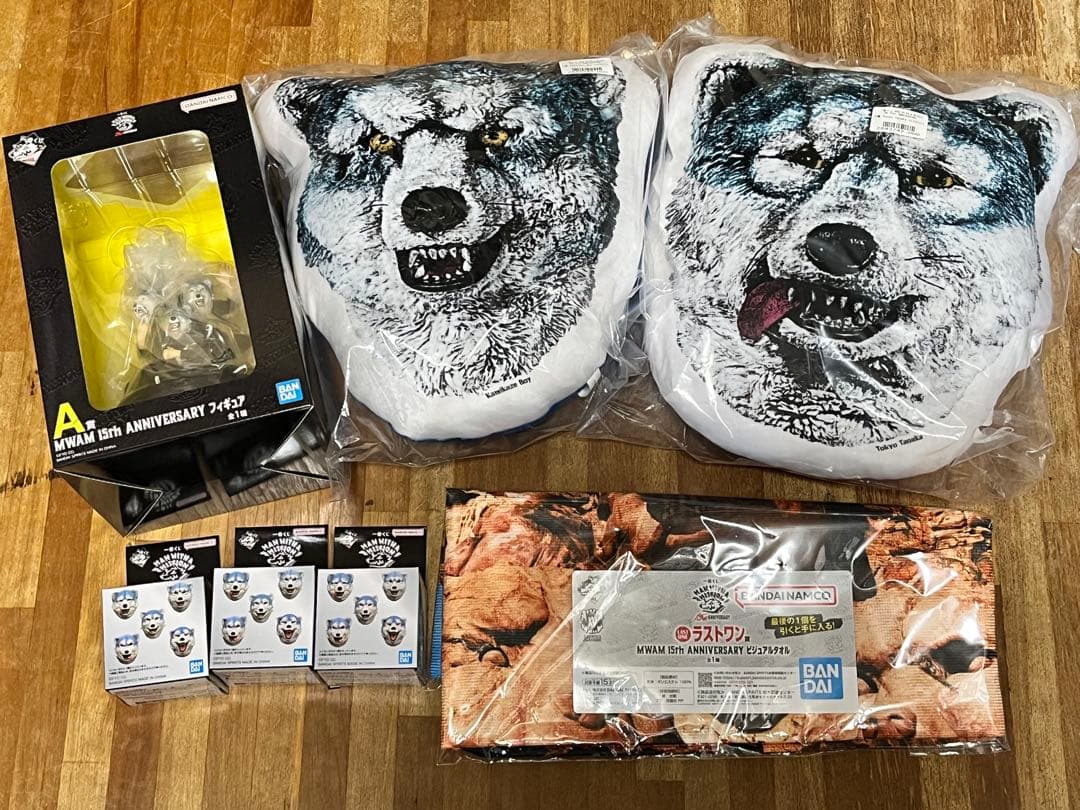 一番くじMAN WITH A MISSION A、C、D、H賞3個　ラストワン賞