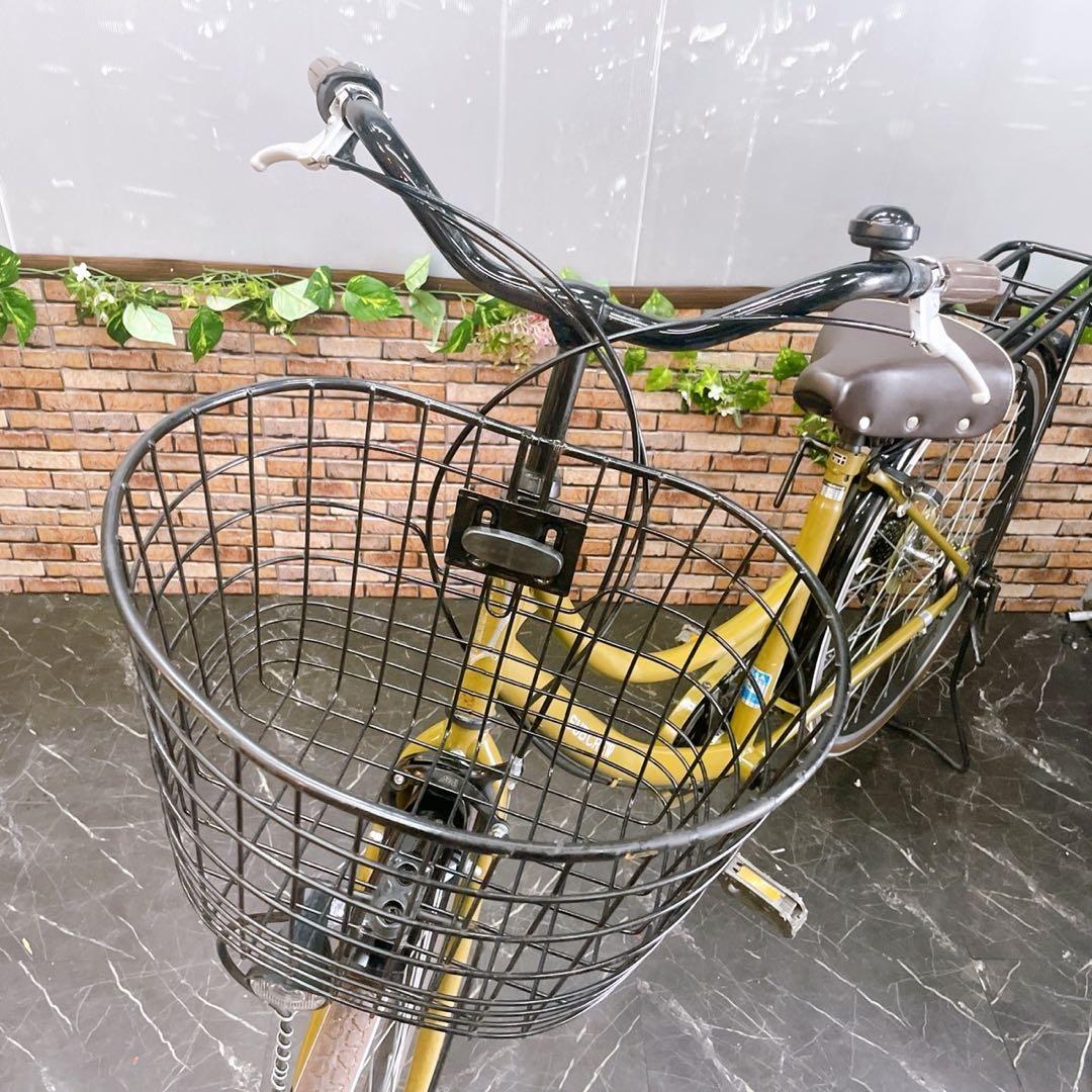 【65】一般車 ママチャリ SUBCREW カーキー系 26インチ