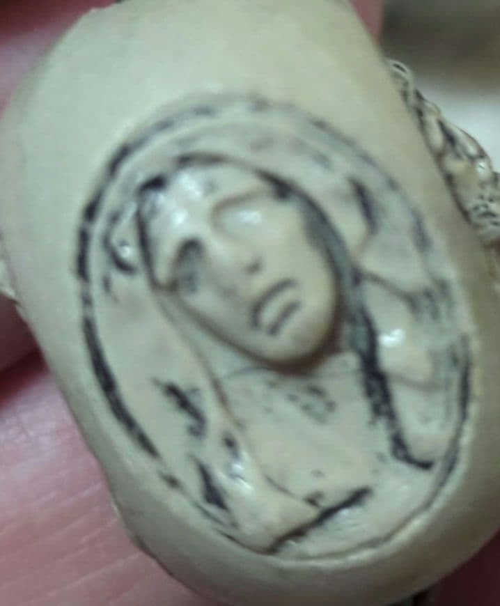 ビンテージ イタリア製 ロザリオ 長さ 160cm マリア キリスト カトリック