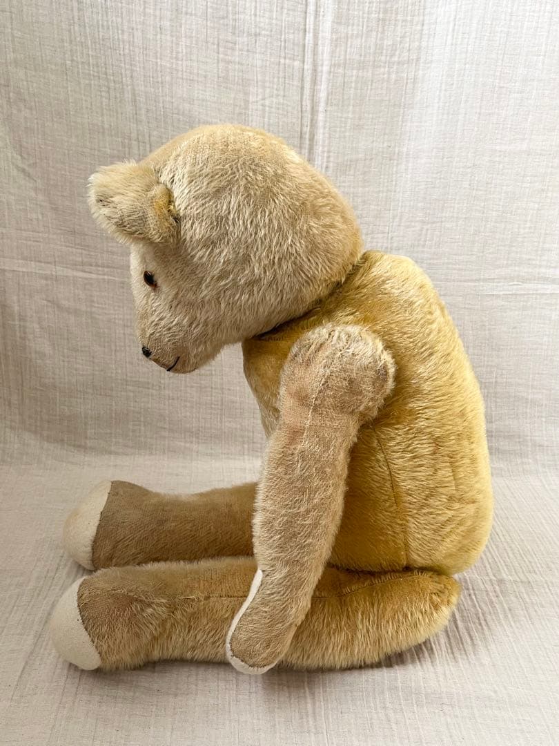 アンティークヴィンテージ英国製大きなテディベア ぬいぐるみベアくまドール