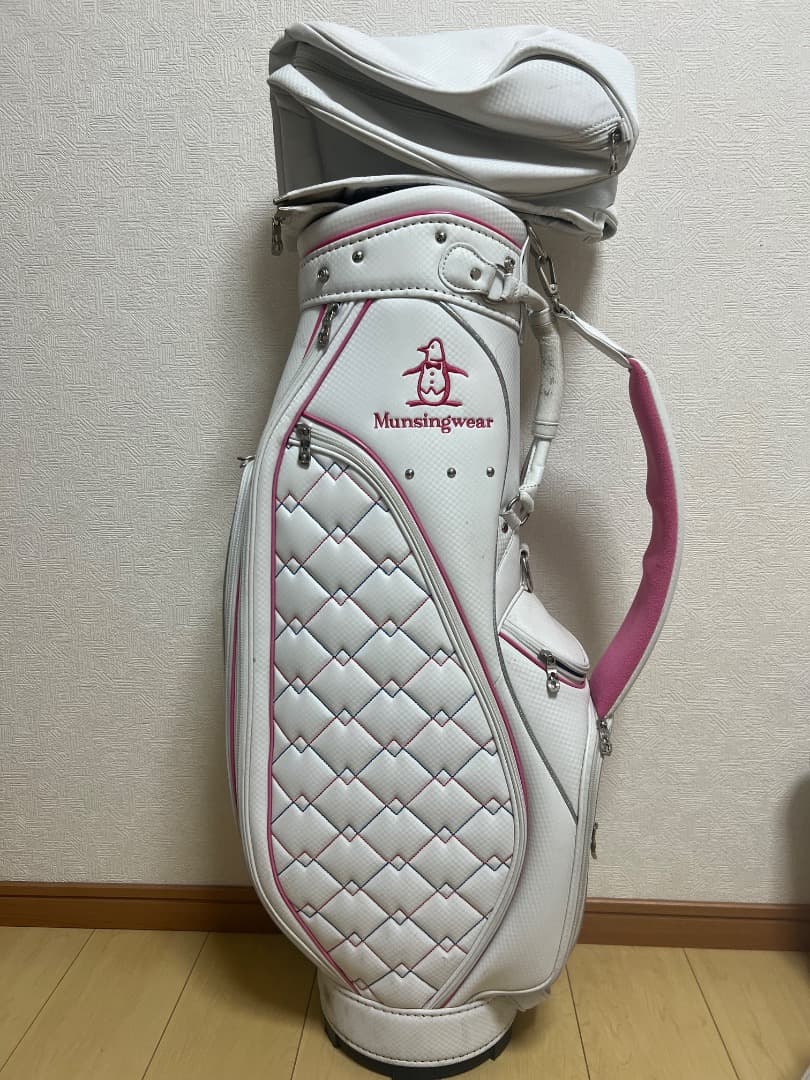 Munsingwear キャディバッグセット ホワイト・ピンク