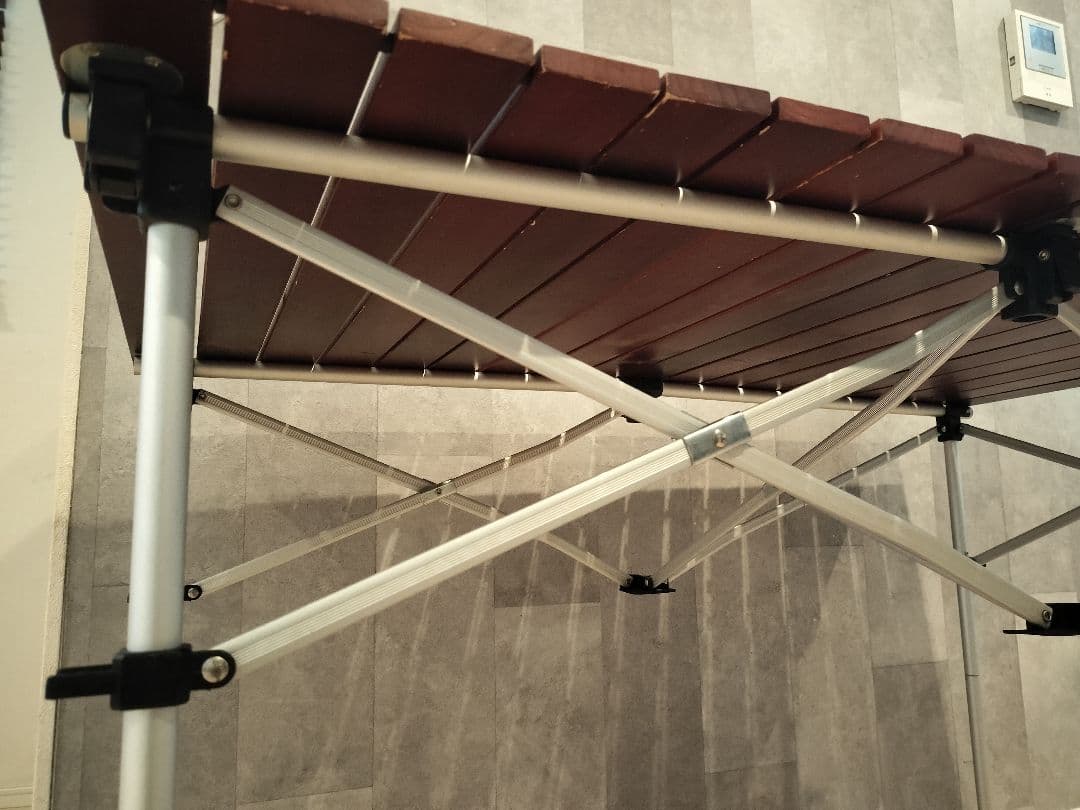 【廃盤】Coleman ウッドロール 2ステージ テーブル 折りたたみコンパクト