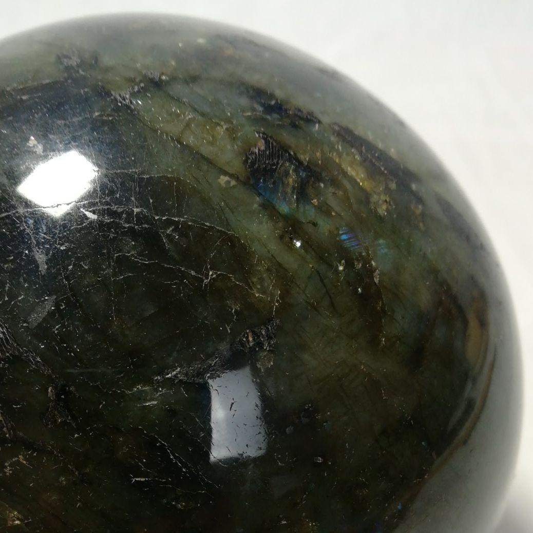 黒水晶　水晶玉　天然石　12cm　2.3kg　鑑賞石　パワーストーン