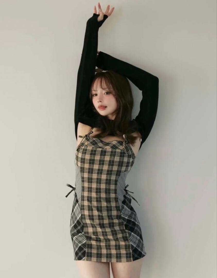 ANDMARY Khy check set ワンピース