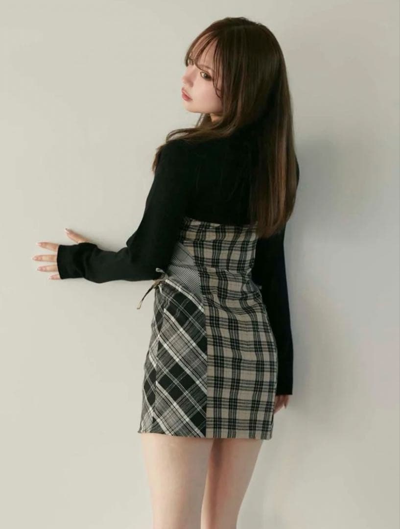ANDMARY Khy check set ワンピース