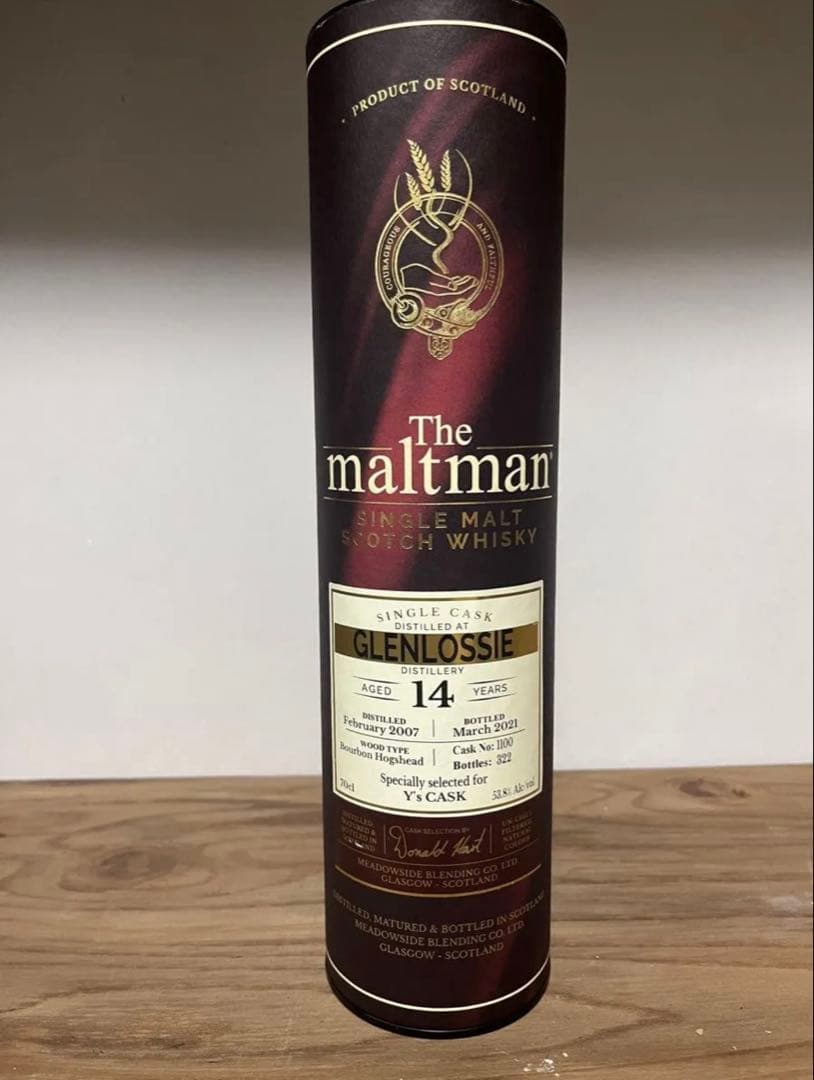 モルトマン　グレンロッシー　14年　ボトラーズウイスキー