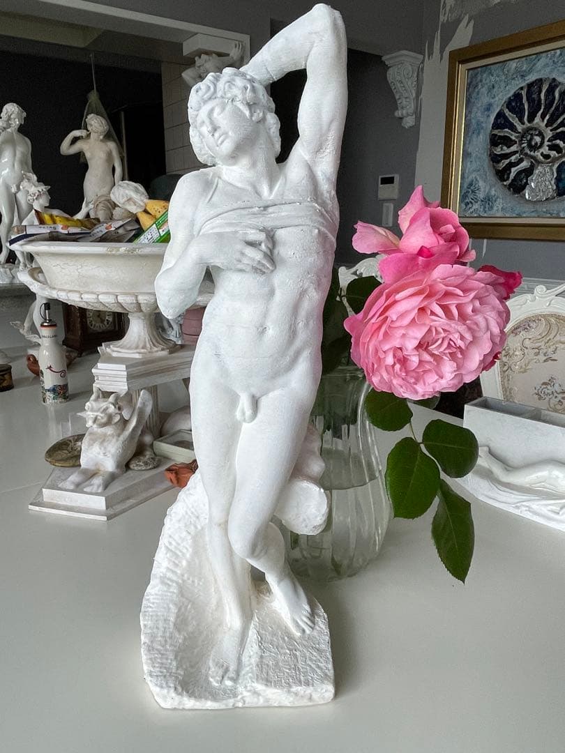 (コパ) , ミケランジェロ「瀕死の奴隷」高さ47cm