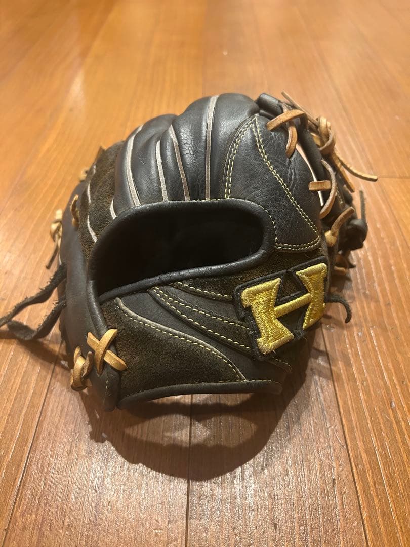 軟式グローブ　黒　HI-GOLD