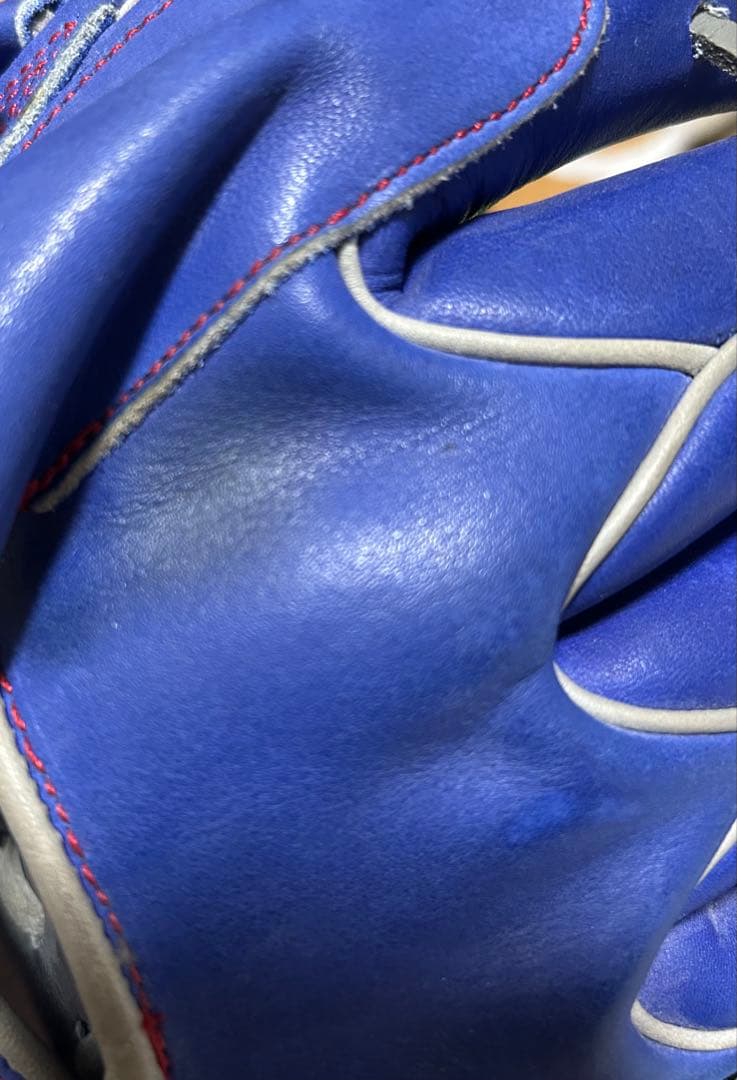 ZETT 投手用左投げグローブ 青