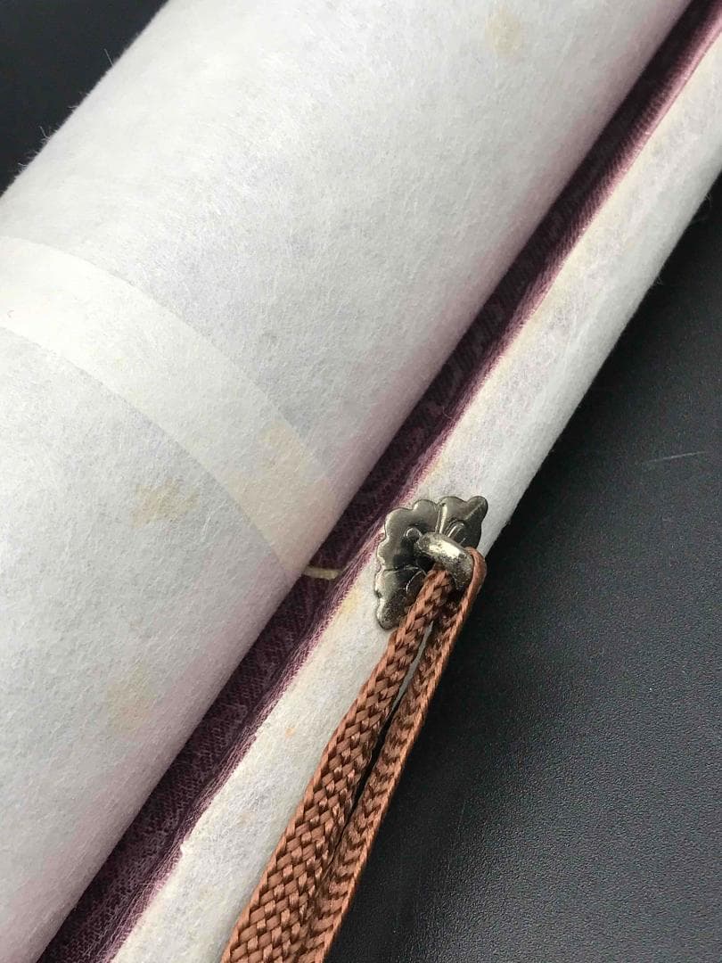 中国画　伝来　＜愛新覚羅毓峙＞　真作肉筆　古典山水画　杜甫　漢詩　春望(S-2)