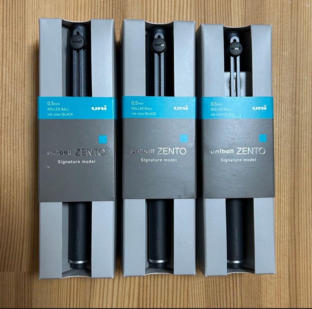 新品 ユニボールゼント シグニチャーモデル ブラック 3本 ZENTO