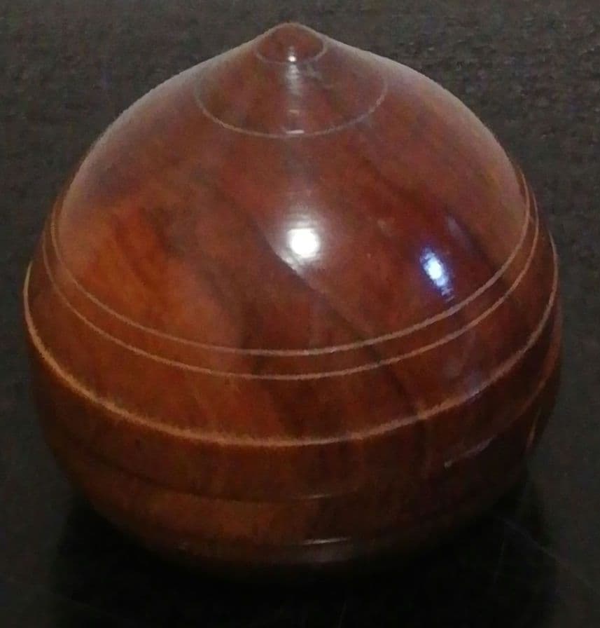 大綱宗彦書付　一笑庵好　木地　宝珠　共箱　時代布付　茶道具