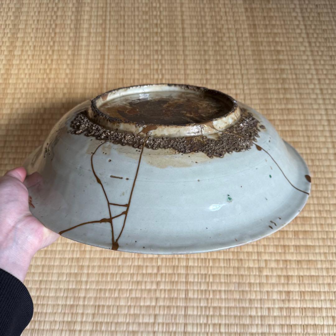 呉須赤絵 南京赤絵 大皿 大盤 明代 古染付 天啓赤江 古伊万里 古美術 骨董