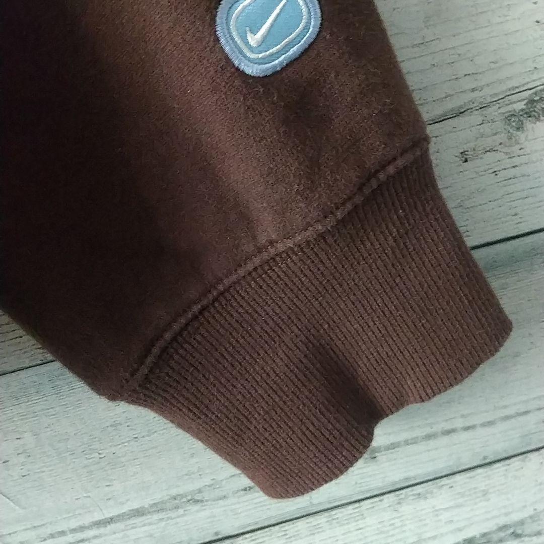 希少サイズ☆ナイキ 刺繍 センターロゴ アーチロゴ スウェット XL ブラウン