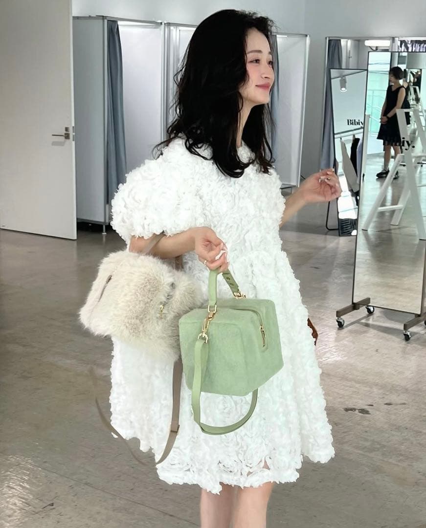 Bibiy ビビィ　白　ワンピース　FLORENCE MINI DRESS