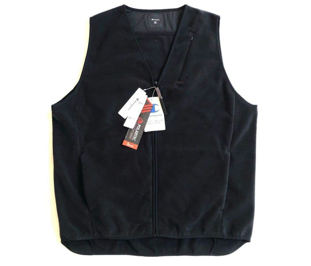Champion BLACK EDITION フリース ベスト POLARTEC