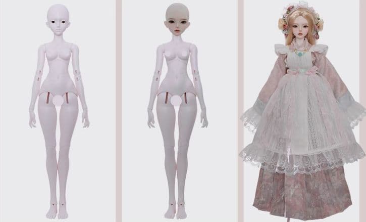 AX114 BJD 1/4 ドール本体 Dendro 球体関節人形 ハンドメイド