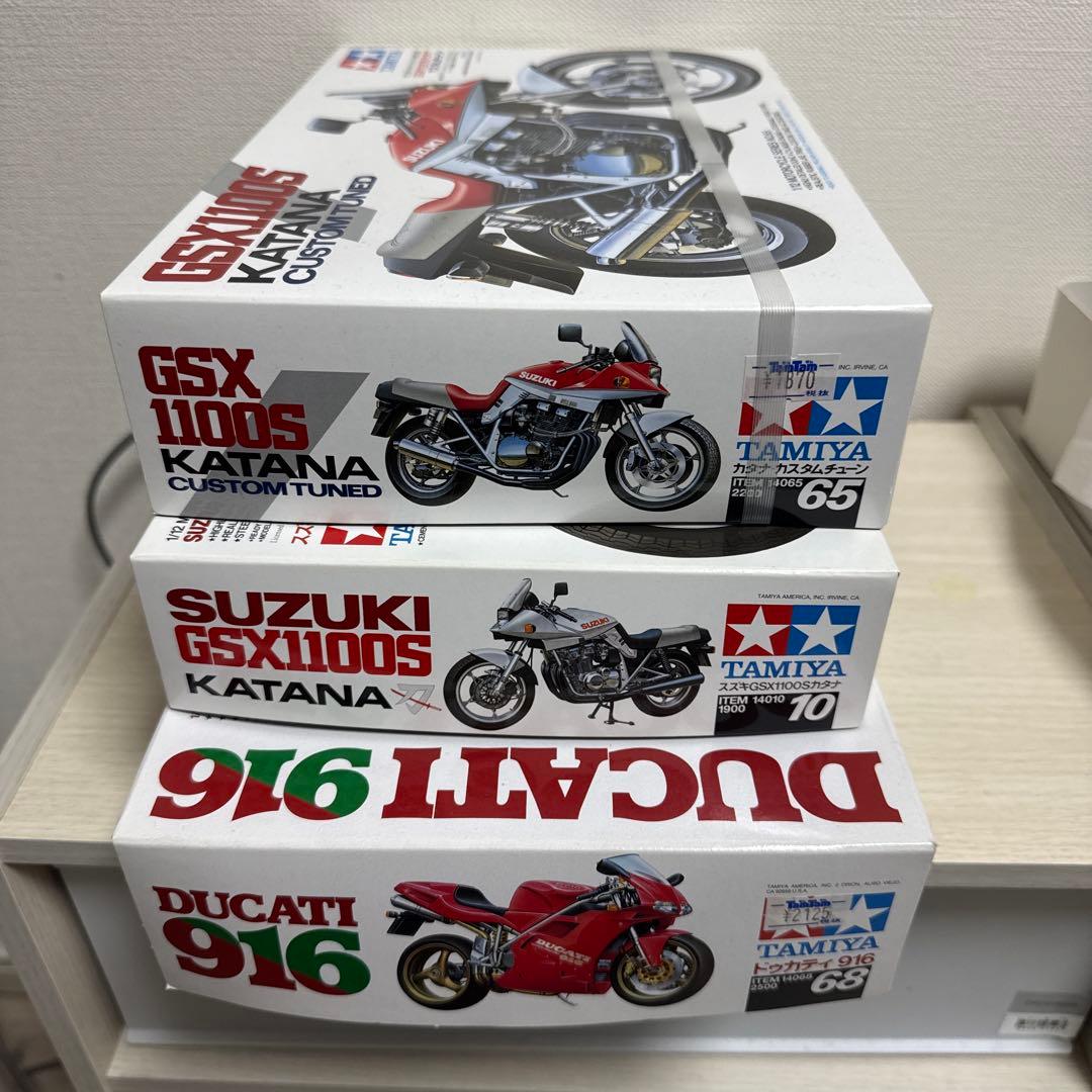 ３台セットTAMIYA DUCATI 916 SUZUKI GSX1100S