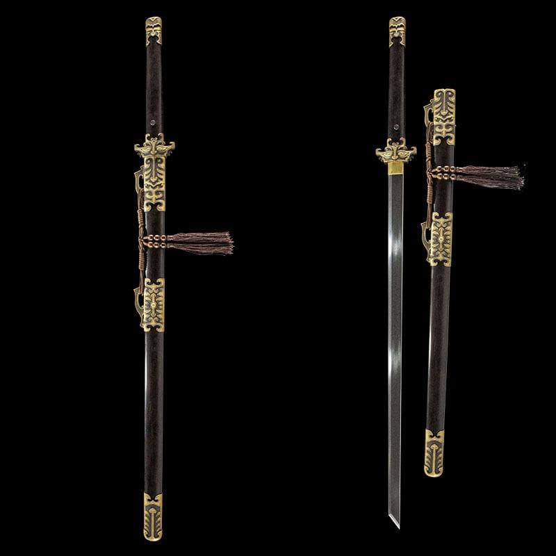 中華武術 刃長73 cm 唐刀・模造刀・模擬刀 練習 武具 【品名】：聴風