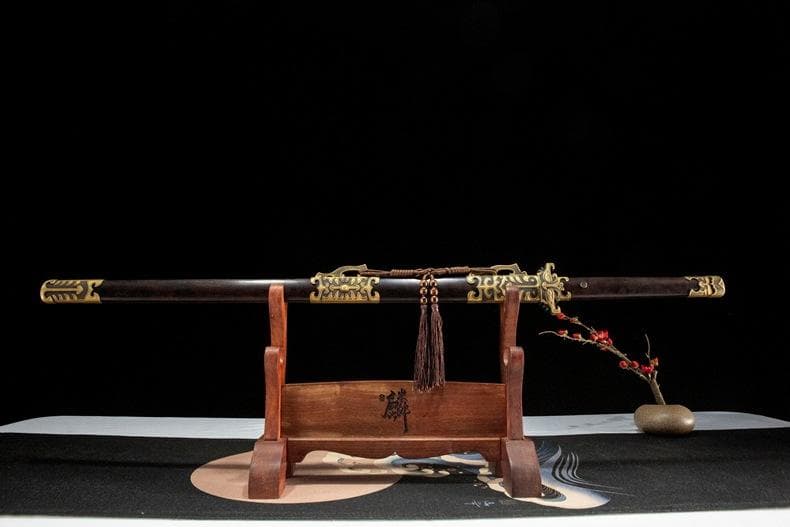 中華武術 刃長73 cm 唐刀・模造刀・模擬刀 練習 武具 【品名】：聴風