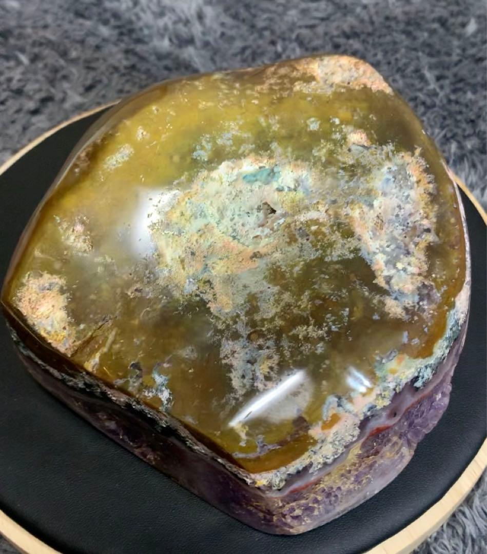 ピンクアメジスト　クラスター原石　1420グラム　置物