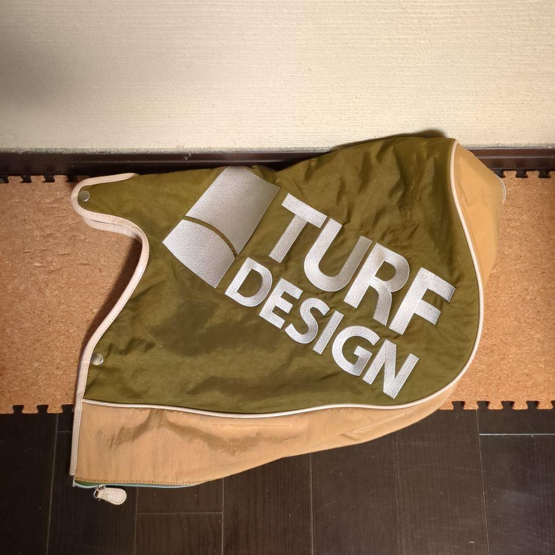 TURF DESIGN キャディバッグ グリーン/ベージュ