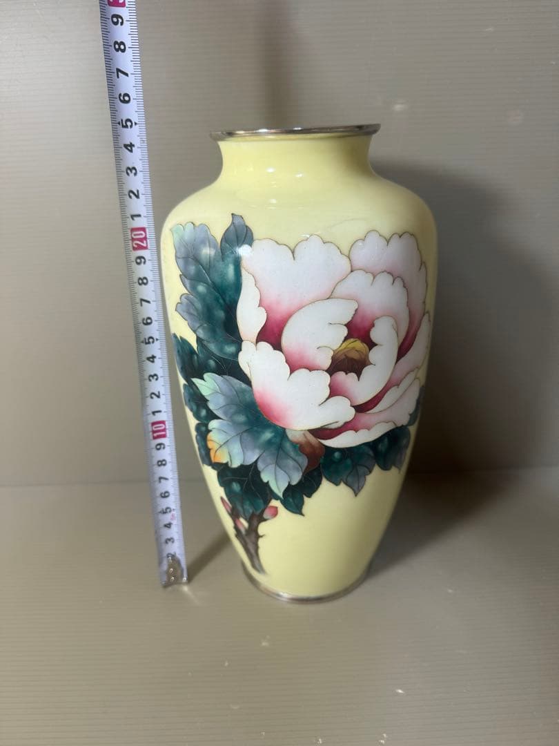 2458 七宝焼　景泰藍　琺瑯　花瓶