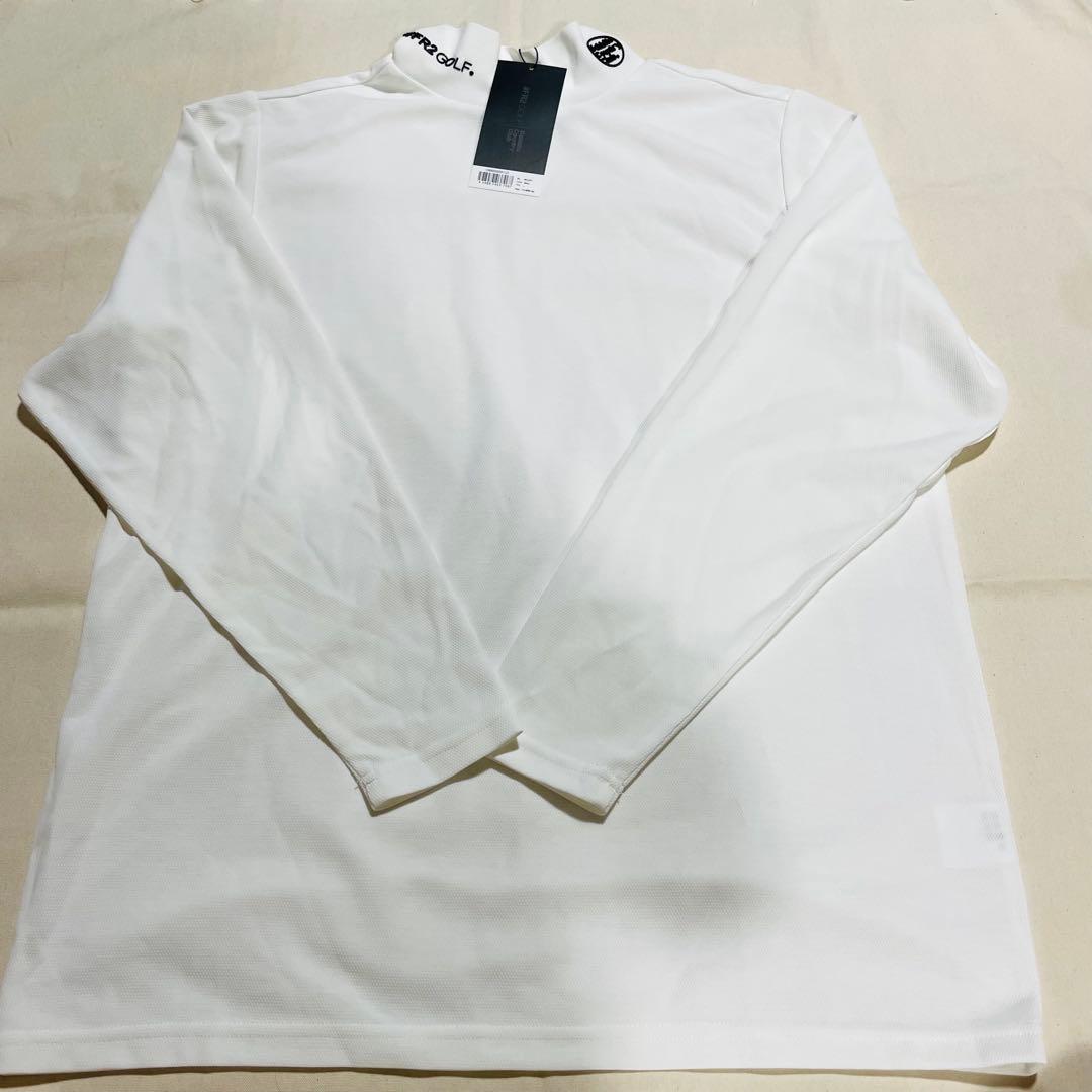 エフアールツーゴルフ #FR2GOLF 長袖 ハイネック シャツ 白 ラビッツ