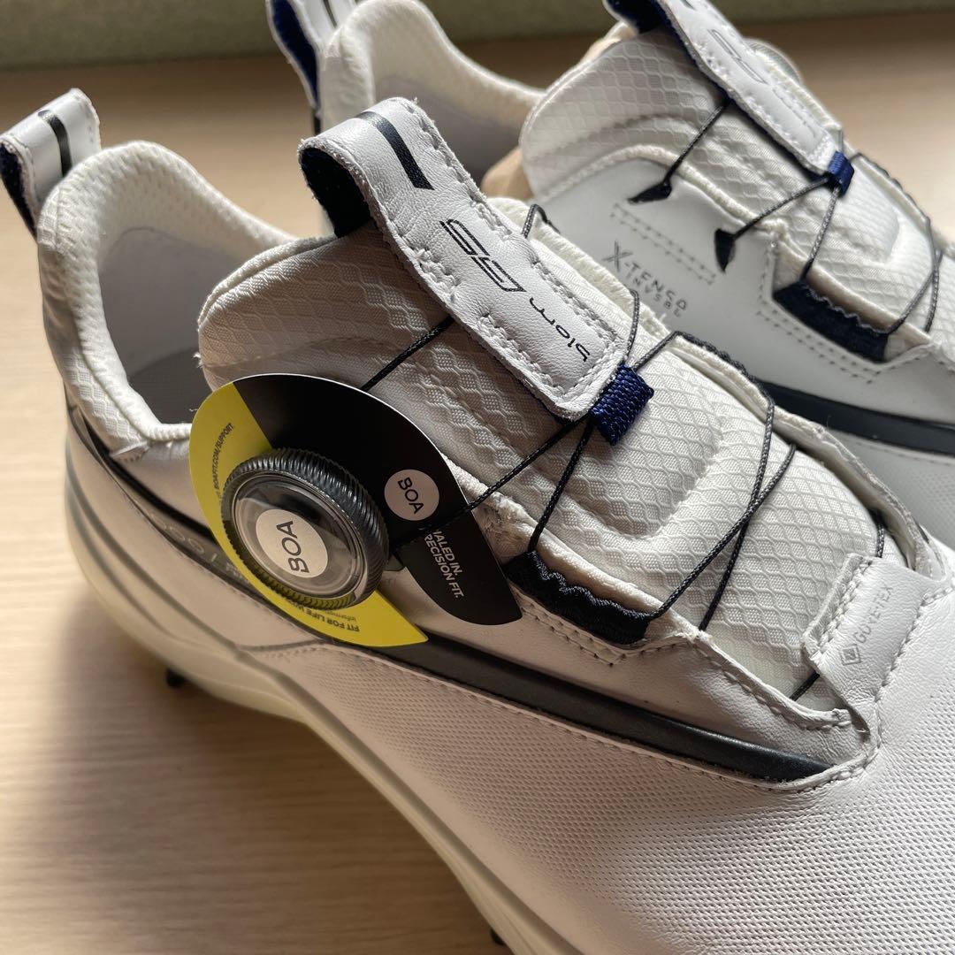 新品未使用　ecco ゴルフシューズ 39サイズ　 WHITE/BLACK