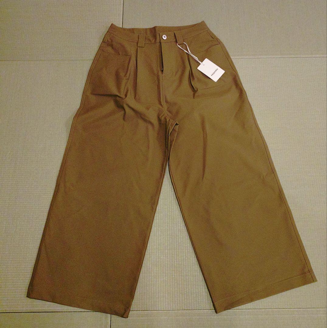 FASHIRU★未使用ワイドチノパンツ ベージュ
