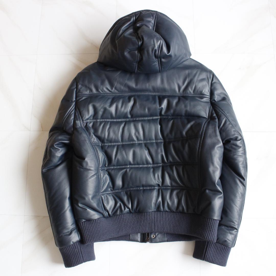 LIUGOOTOKYO 3way ラムレザーダウンジャケット LLL ネイビー