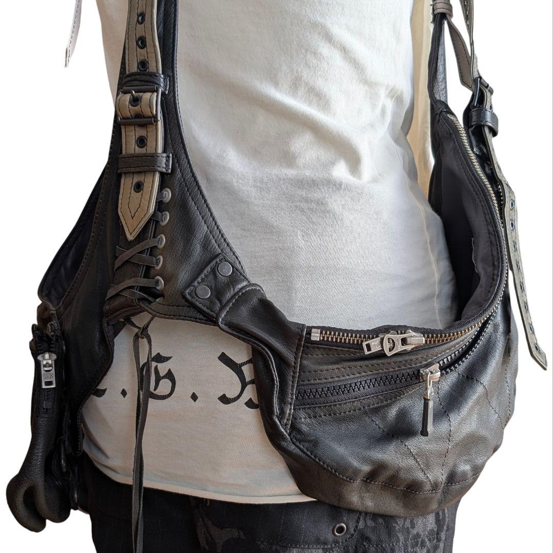 LGB SAHAEA サハラ レザー ベスト CARF DEER LEATHER