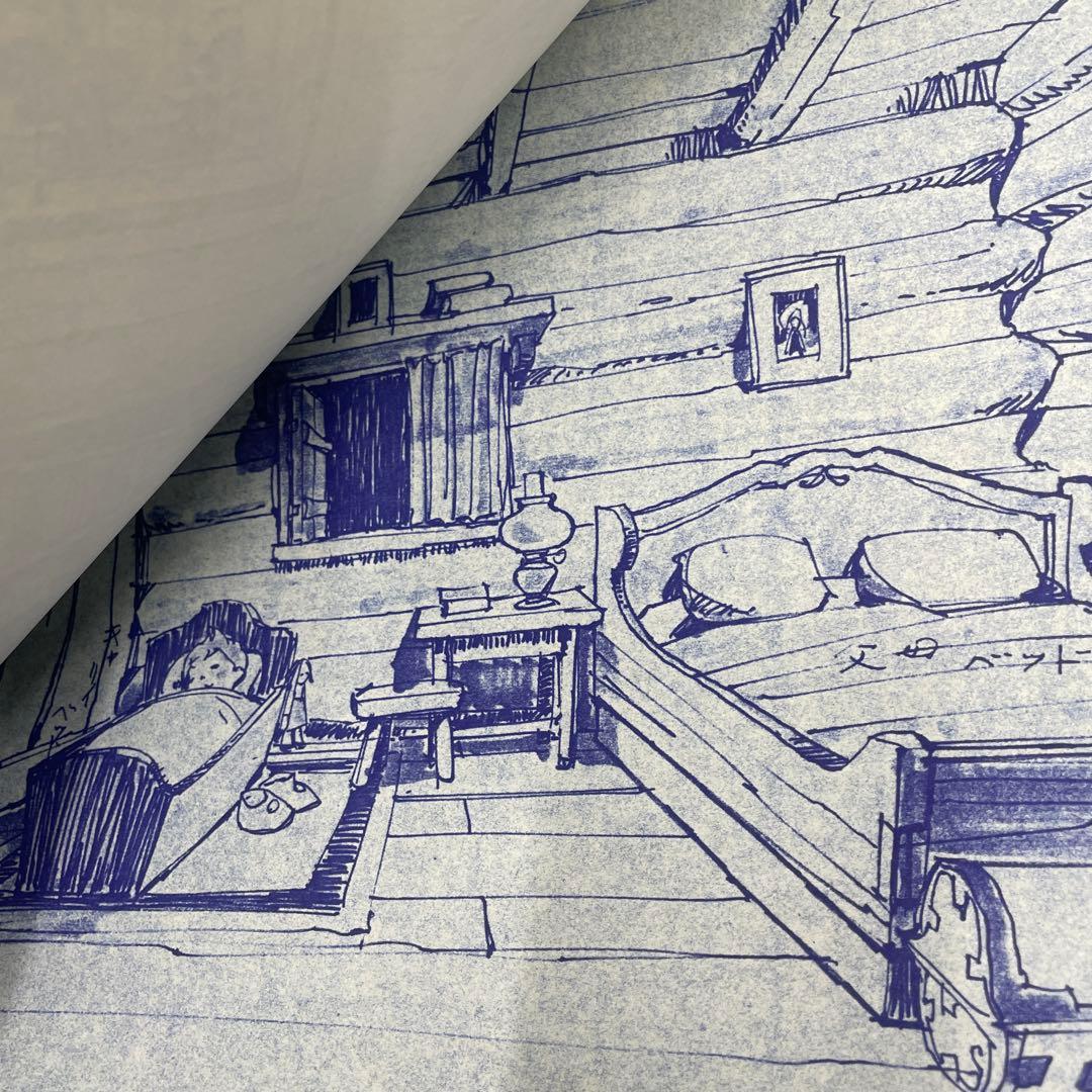 草原の少女ローラ　設定資料　青焼き　日本アニメーション