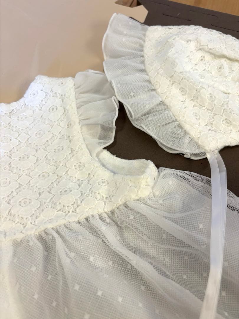 ミキハウスベビードレス通年用3点セット美品