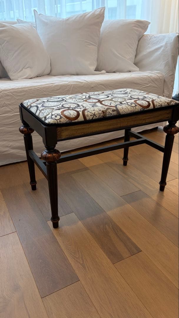 イギリスアンティーク　スツール　ベンチ