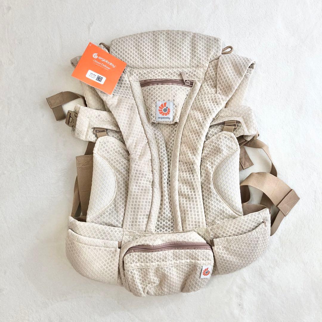 【新品】エルゴベビー オムニデラックス ナチュラルベージュ 抱っこ紐 箱付き