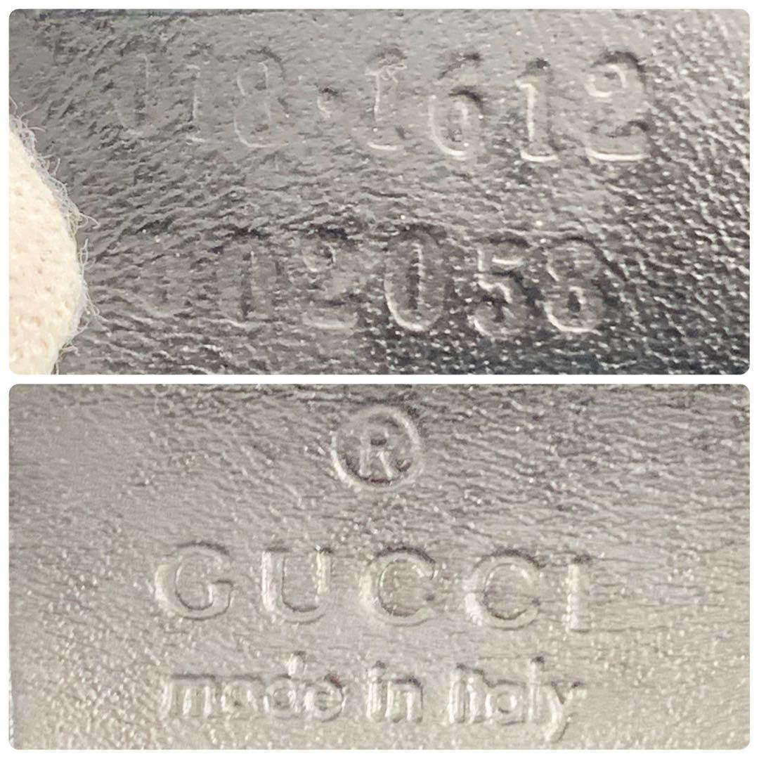 【✨極美品✨】グッチ ショルダーバッグ GGキャンバス レザー ブラック