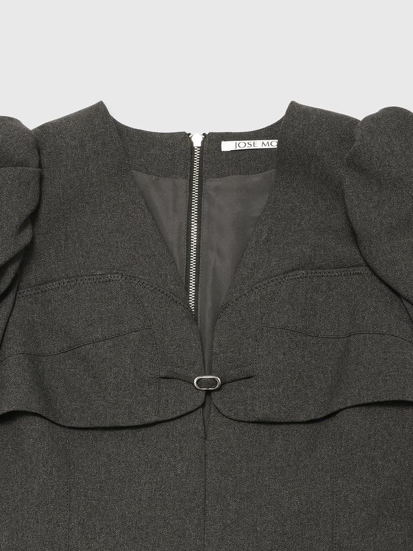 ワンピース JOSEMOON POWER SHOULDER MINIDRESS