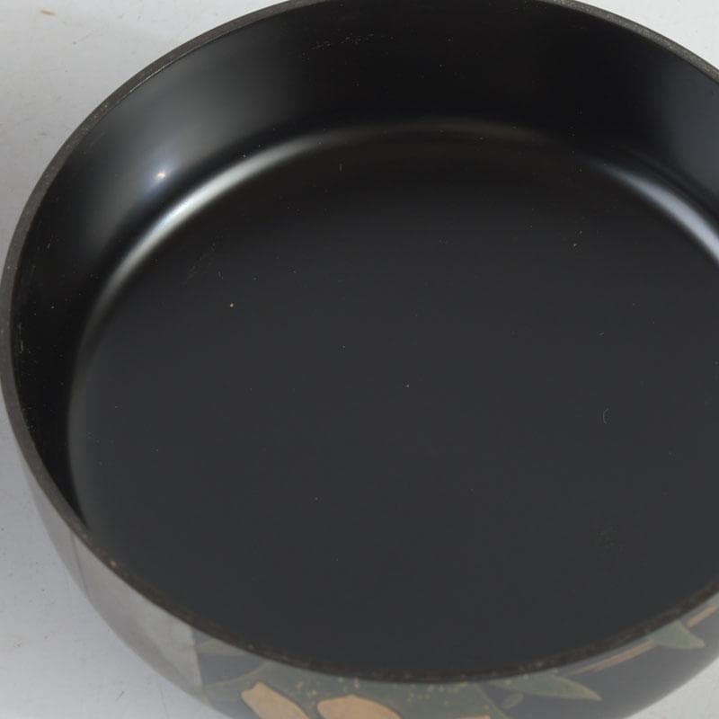 茶道具　輪島塗　花草蒔絵　春風　棗　共箱　V　9460